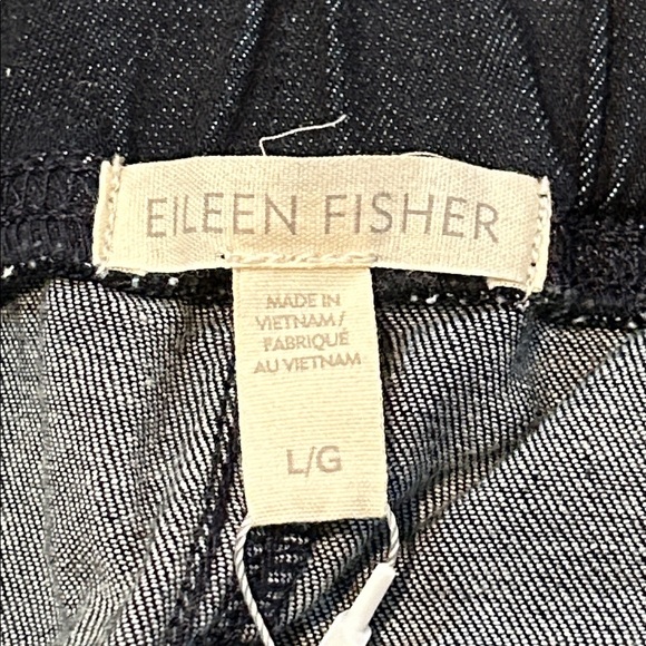 NEW Eileen Fisher Organic Cotton High Rise Denim Jeggings sz Large Utility Blue - Picture 6 of 13